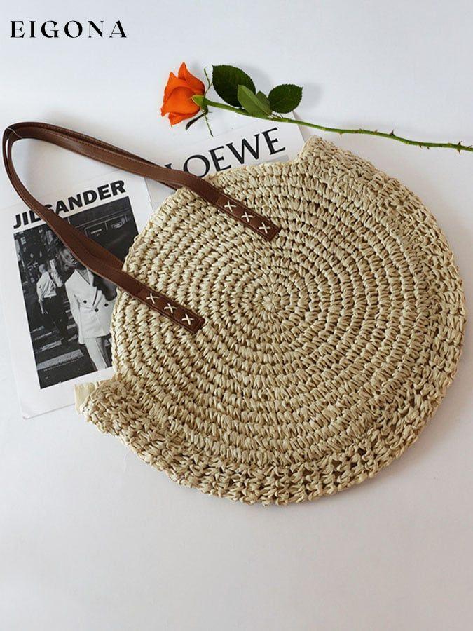 Boho Woven Tote Bag accessories bag cotton linens