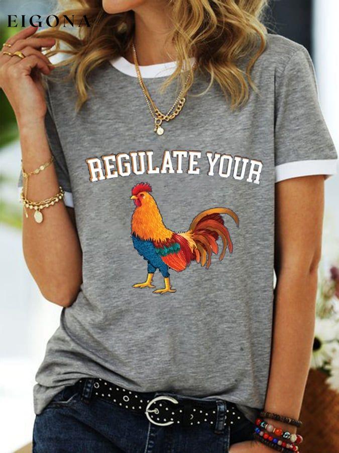 Women's Letter Graphic Printed Tee roe