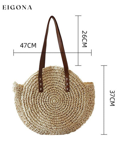 Boho Woven Tote Bag accessories bag cotton linens