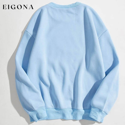 Butterfly & Slogan Graphic Thermal Sweatshirt __stock:500 clothes refund_fee:800 tops