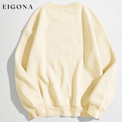 Butterfly & Slogan Graphic Thermal Sweatshirt __stock:500 clothes refund_fee:800 tops