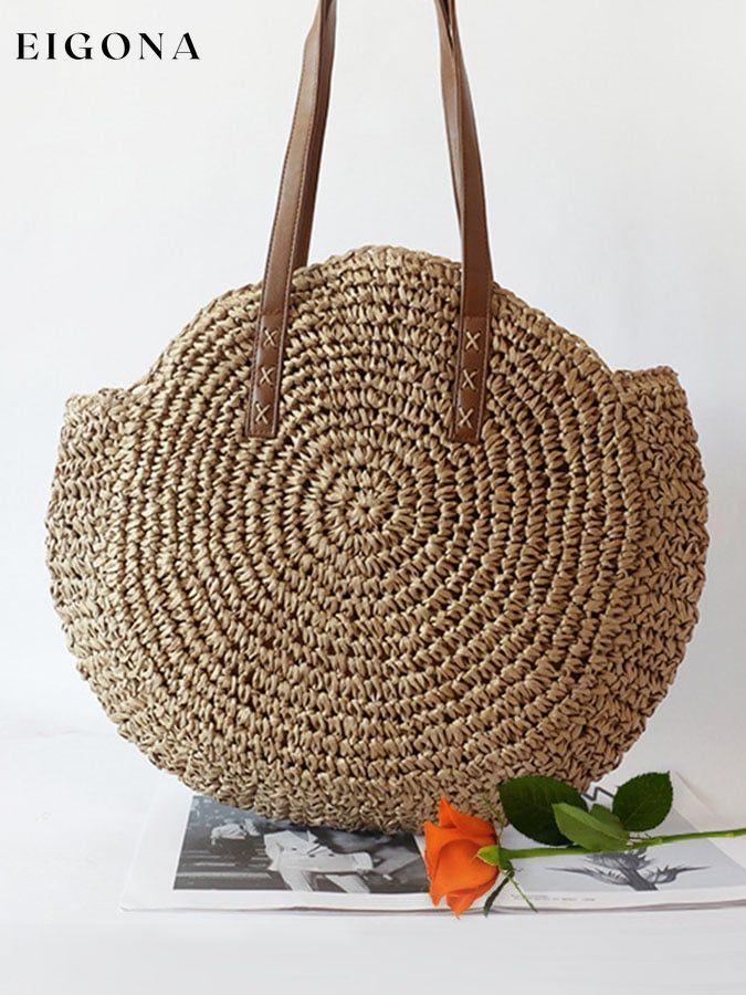 Boho Woven Tote Bag accessories bag cotton linens