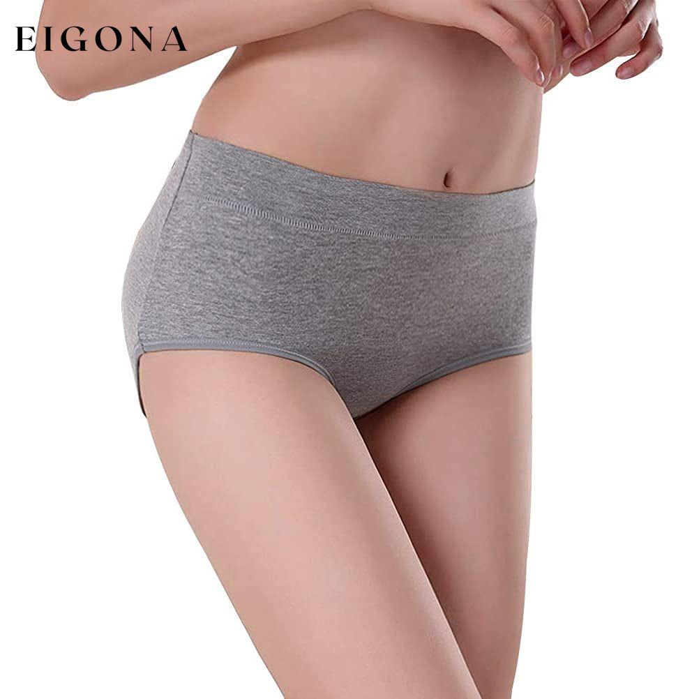 5-Pack: Cotton Mid Waist No Muffin Top Full Coverage Brief Ladies Underwear __stock:350 lingerie refund_fee:1200