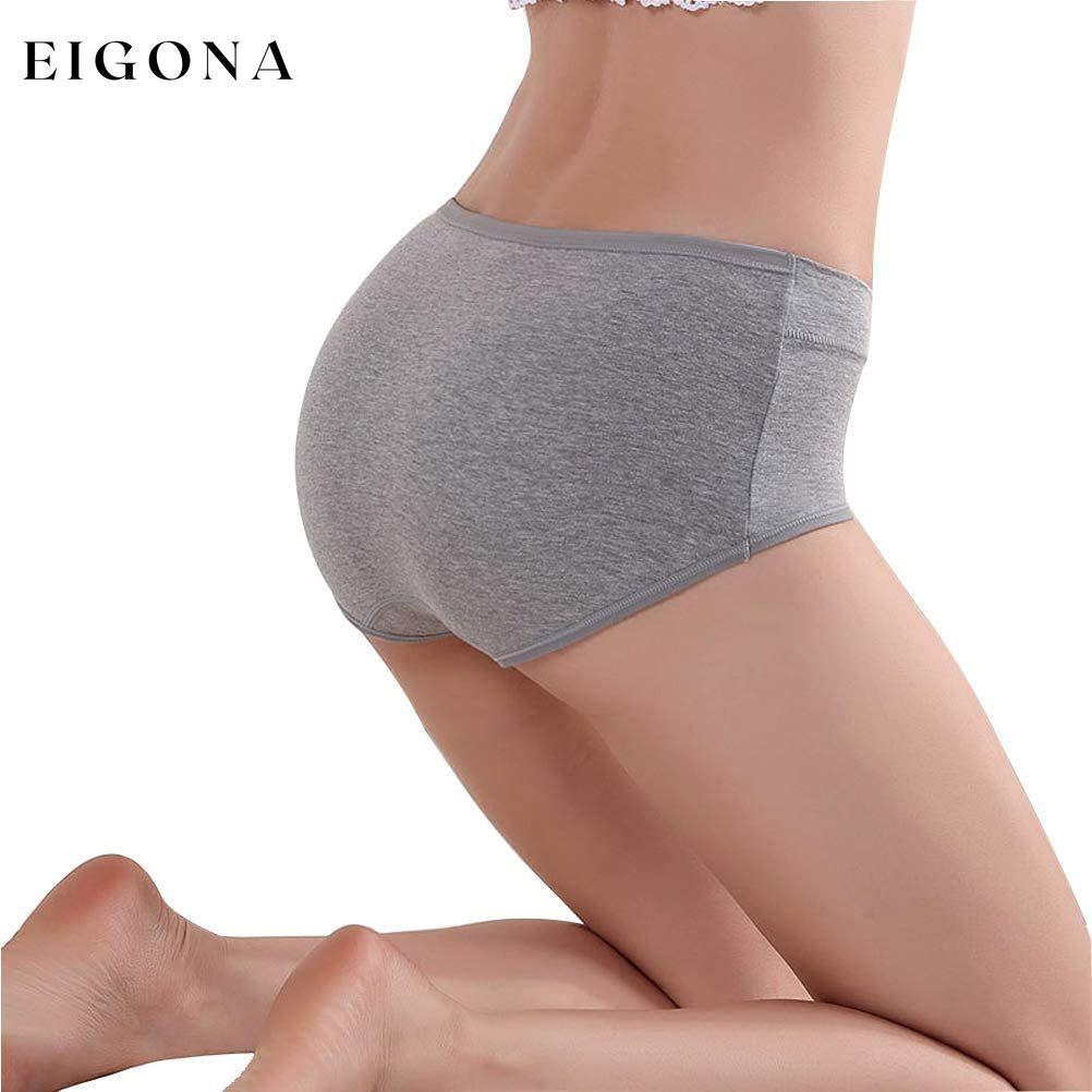 5-Pack: Cotton Mid Waist No Muffin Top Full Coverage Brief Ladies Underwear __stock:350 lingerie refund_fee:1200