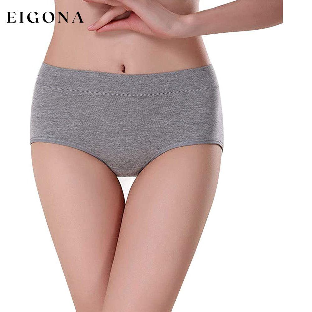 5-Pack: Cotton Mid Waist No Muffin Top Full Coverage Brief Ladies Underwear __stock:350 lingerie refund_fee:1200