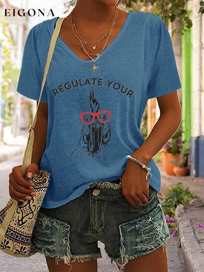 Women's The ORIGINAL Regulate Your C*ck. Abortion Is Healthcare V-Neck Tee roe