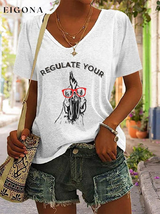 Women's The ORIGINAL Regulate Your C*ck. Abortion Is Healthcare V-Neck Tee roe