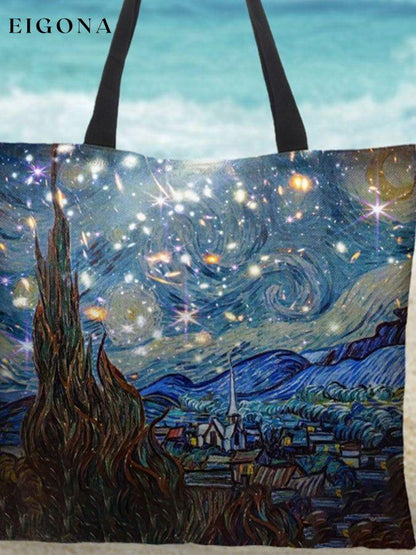 Oil Painting & Space Image Print Bag starry