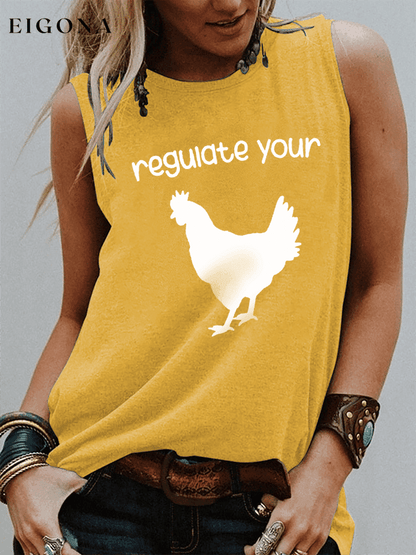 Women's Regulate Your C*ck Print Tank Top roe