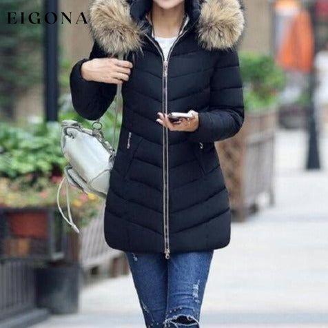 High Quality Winter Down Jacket Women Long Coat Warm Clothes Black __stock:50 Jackets & Coats Low stock refund_fee:1800