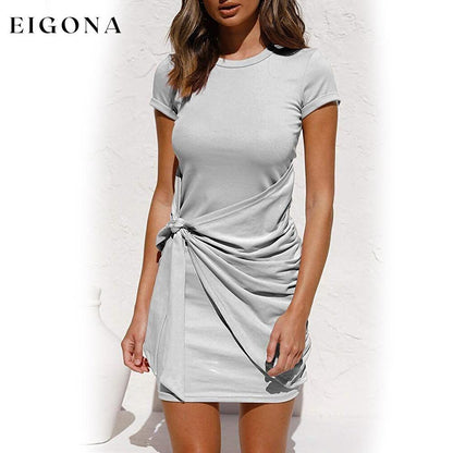 Women's Summer T Shirt Dress __stock:200 casual dresses clothes dresses refund_fee:1200