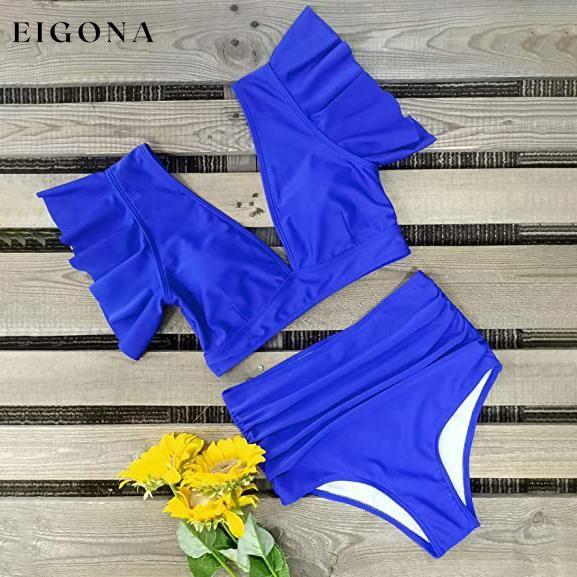 Sporlike Women Ruffle High Waist Swimsuit __stock:500 lingerie Low stock refund_fee:800 show-color-swatches