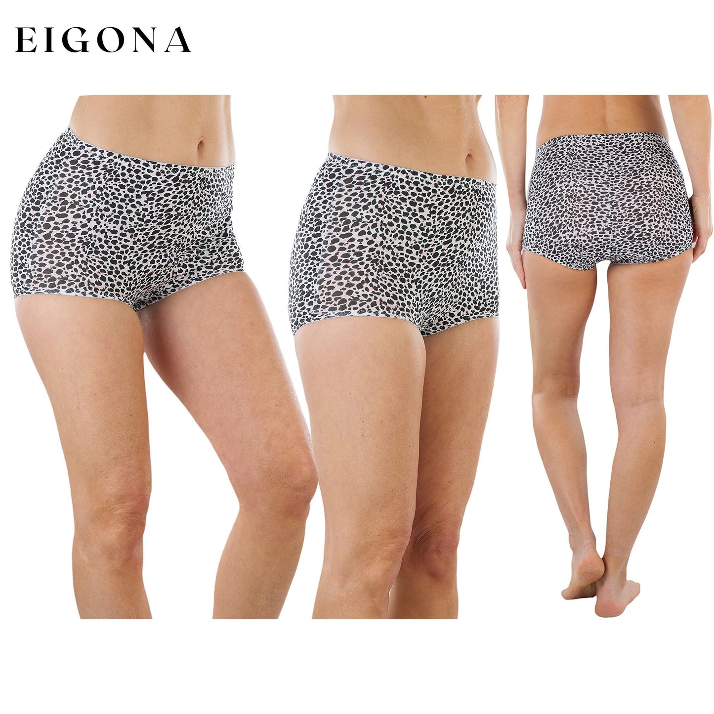 6-Pack: Women's High Waisted Pink Solids and Patterned Gridle Panties __stock:100 lingerie refund_fee:1200