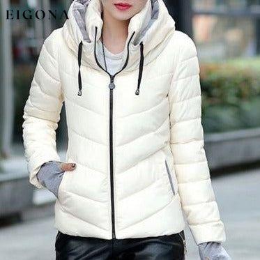 Winter Jacket Women Parka Thick Winter Outerwear White __stock:50 Jackets & Coats Low stock refund_fee:1800