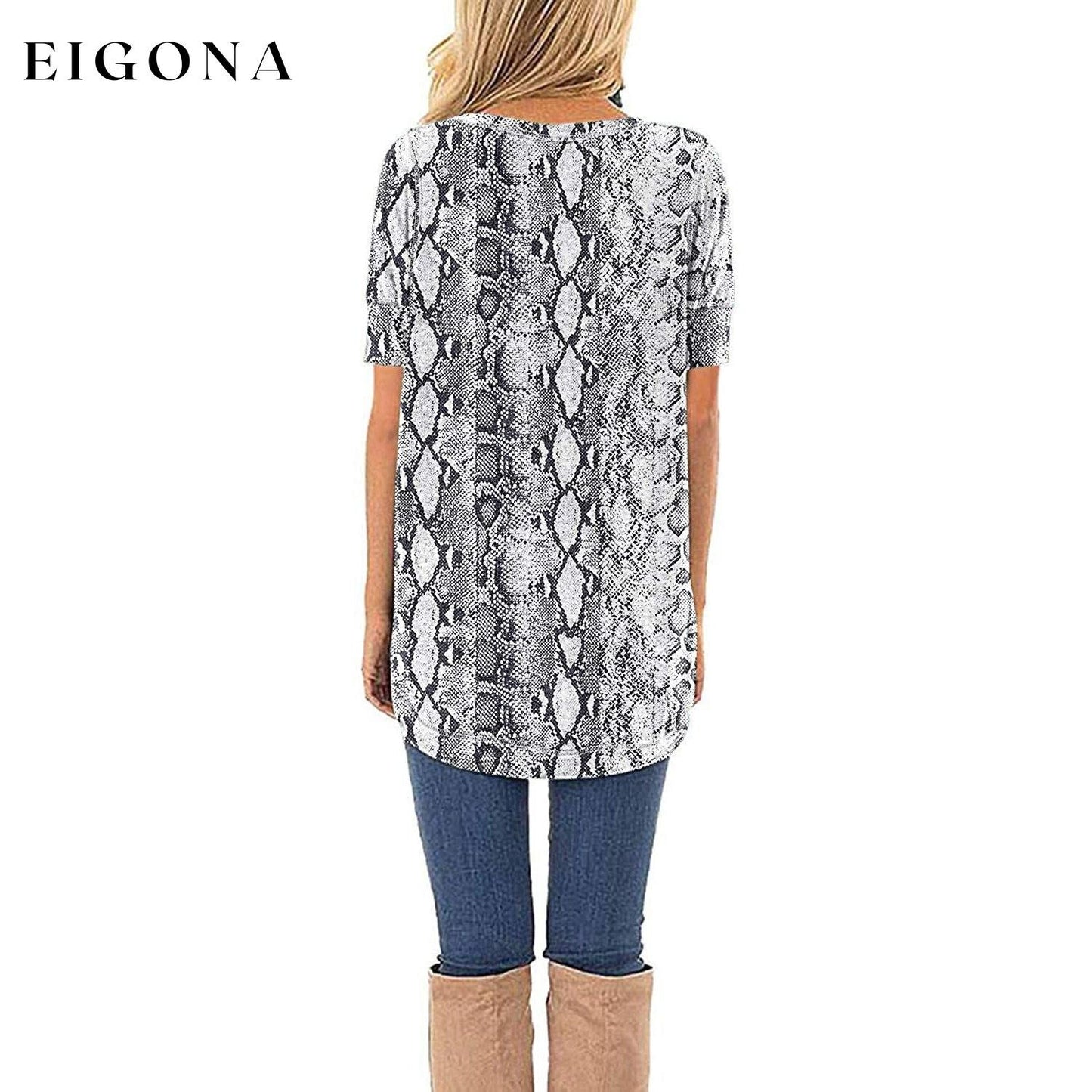 Women Long Sleeve Side Split Casual Loose Tunic Top __stock:200 clothes refund_fee:800 tops