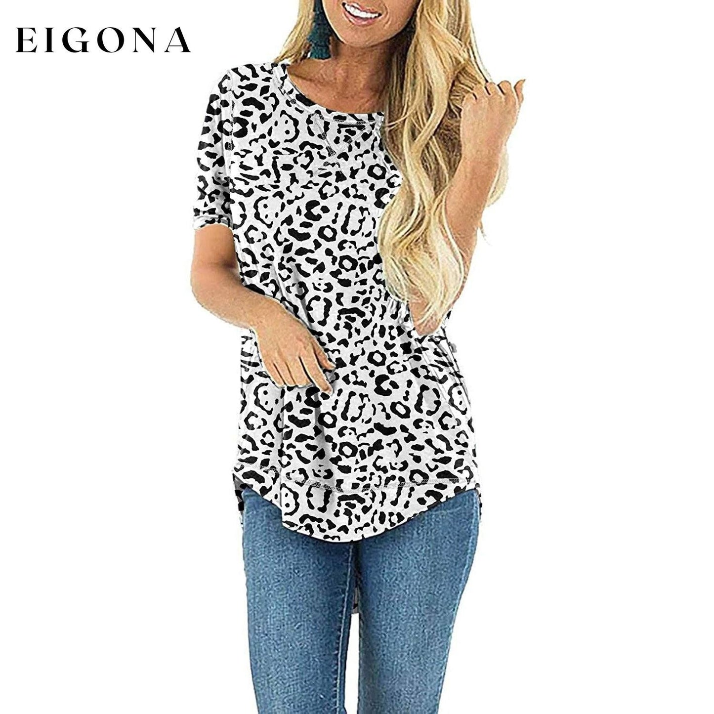 Women Long Sleeve Side Split Casual Loose Tunic Top __stock:200 clothes refund_fee:800 tops