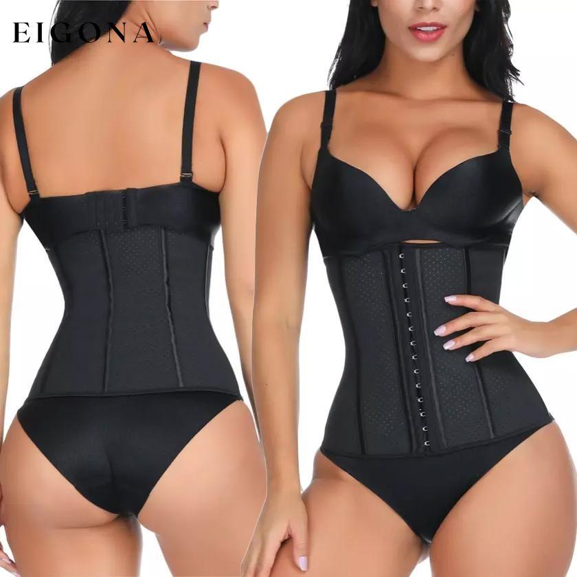 Women's Air-Flow Slimming Waist Trainer Cincher Black __stock:550 lingerie refund_fee:1200