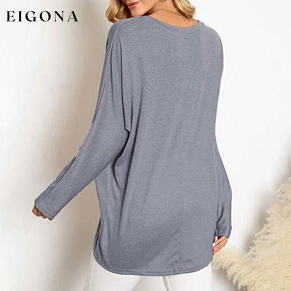 Women's Batwing Sleeve Loose Top __stock:500 clothes refund_fee:800 tops