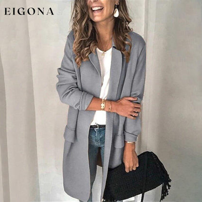 Women's Blazer Outdoor Coat Gray __stock:200 Jackets & Coats refund_fee:1200