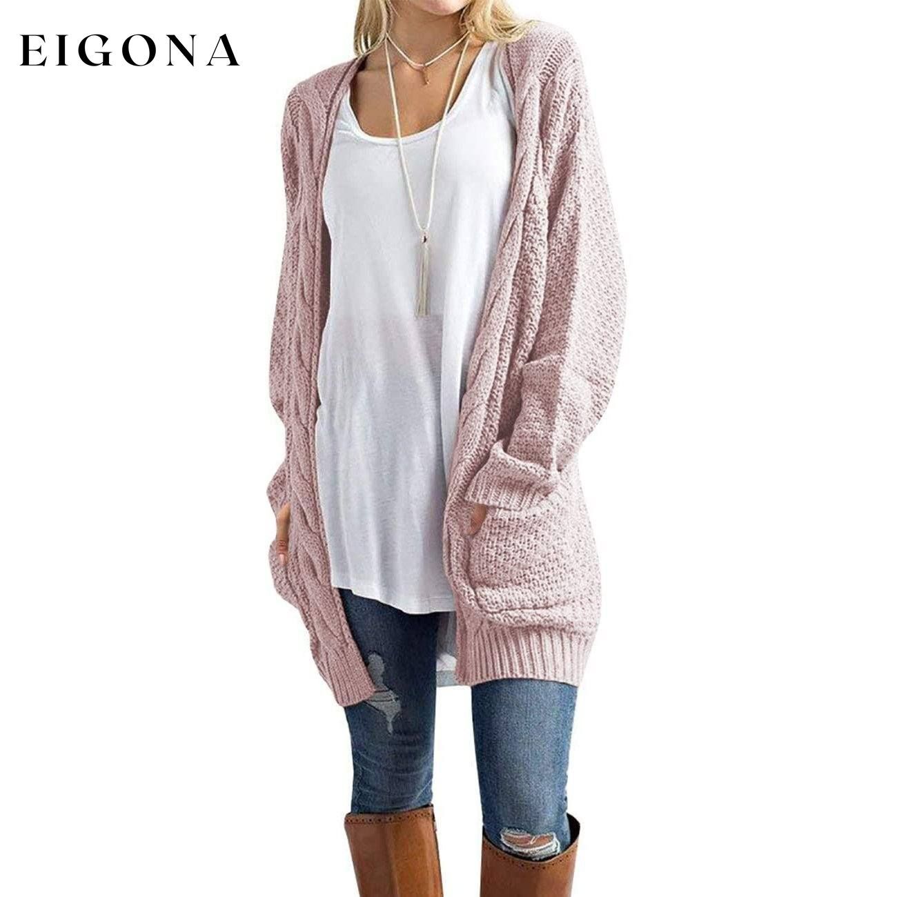 Women's Boho Long Sleeve Cardigan Pink __stock:500 Jackets & Coats refund_fee:1200