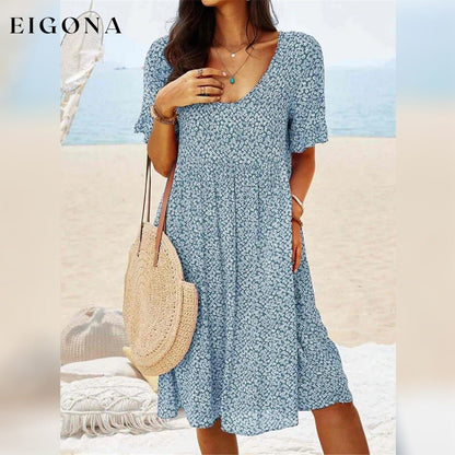 Women's Casual Floral Dress Light Blue __stock:200 casual dresses clothes dresses refund_fee:1200