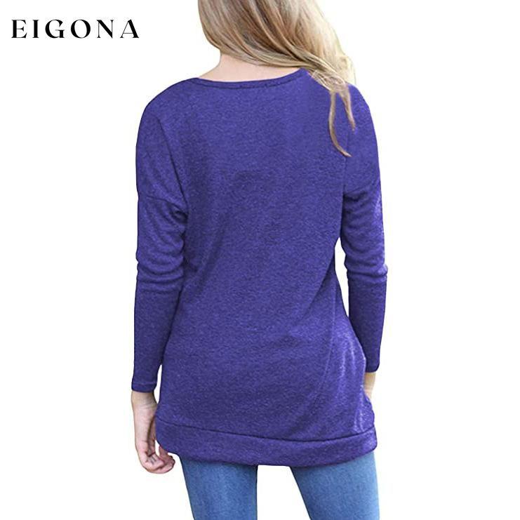 Women's Casual Long Sleeve Tunic Tops __stock:200 clothes Low stock refund_fee:800 tops