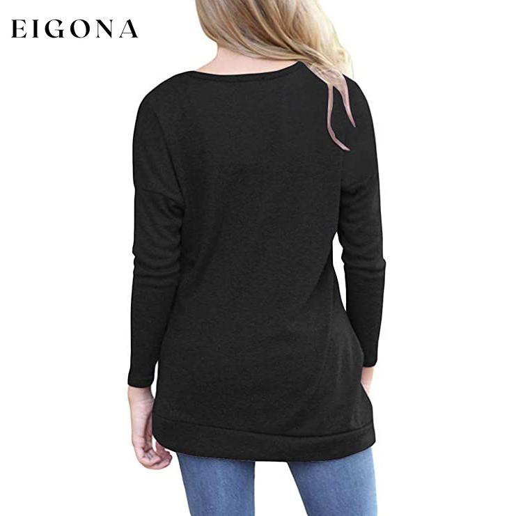 Women's Casual Long Sleeve Tunic Tops __stock:200 clothes Low stock refund_fee:800 tops