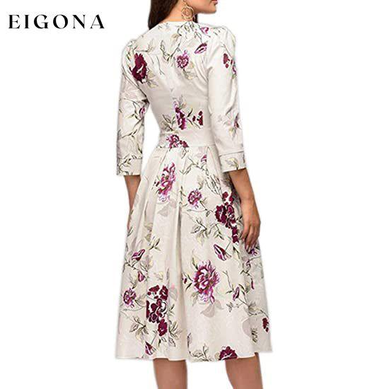 Women's Floral Vintage Dress __stock:200 casual dresses clothes dresses refund_fee:1200