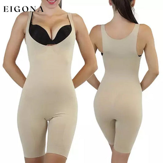 Women's Full-Body Long-Leg or Brief Shaper Long Leg Beige __stock:500 lingerie refund_fee:1200