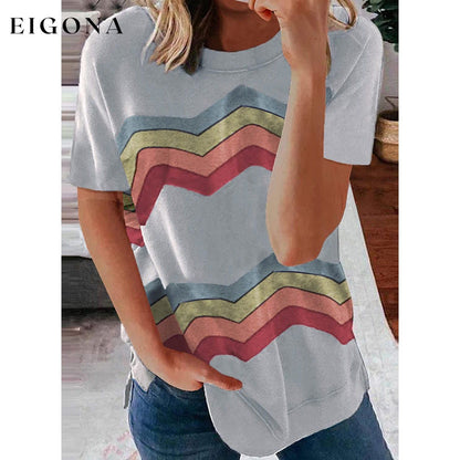Womens Graphic Crewneck Tee Loose Casual T-Shirt __stock:200 clothes refund_fee:800 tops