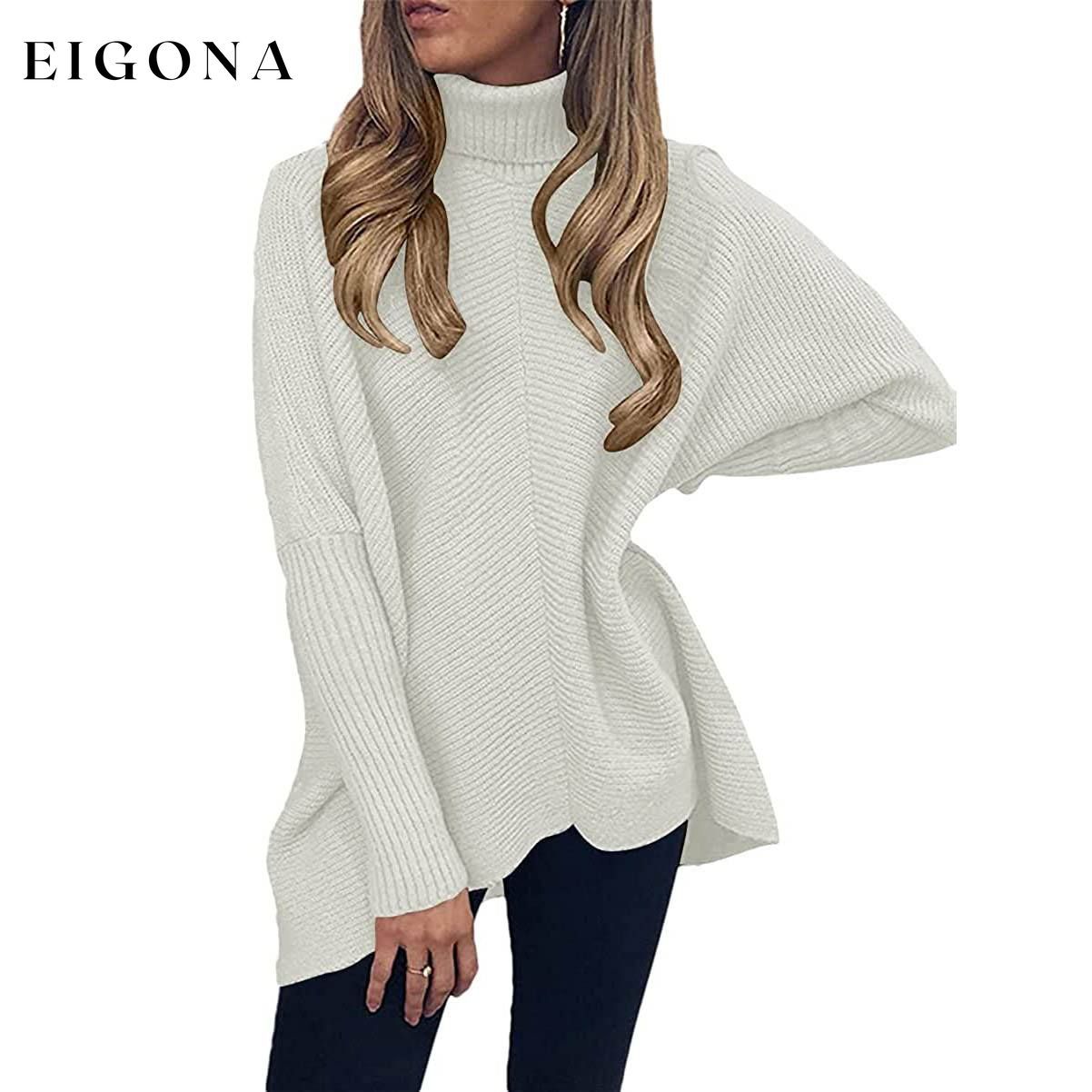 Women's High Neck Long Sweater __stock:500 clothes refund_fee:1200 tops