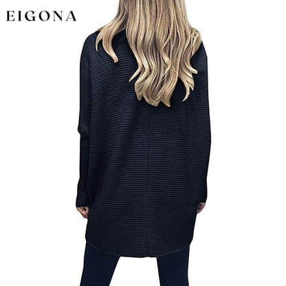 Women's High Neck Long Sweater __stock:500 clothes refund_fee:1200 tops