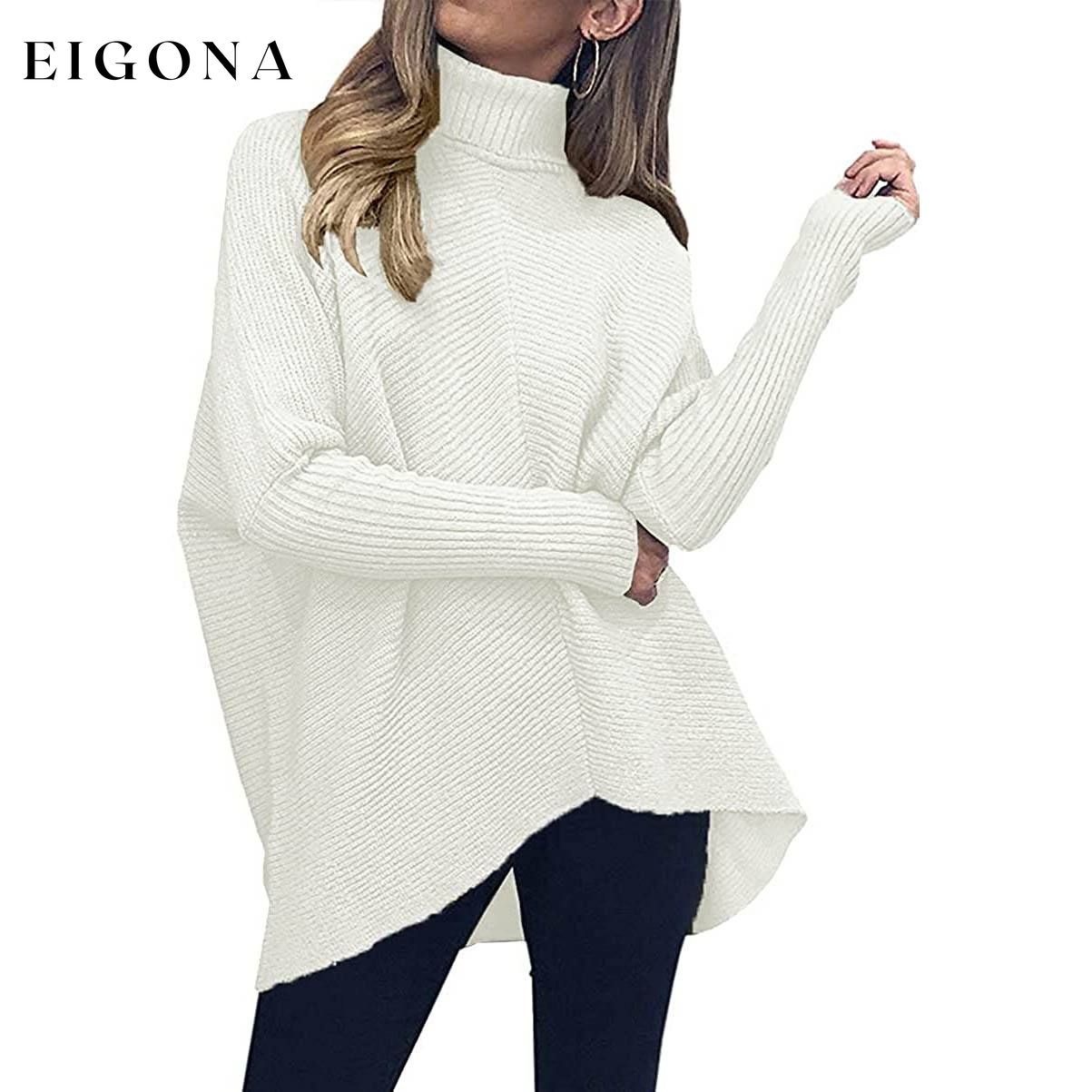 Women's High Neck Long Sweater __stock:500 clothes refund_fee:1200 tops