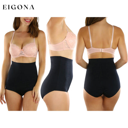 Women's High Waisted Smooth and Silky Torso Control Bikini Shapewear __stock:250 lingerie refund_fee:800