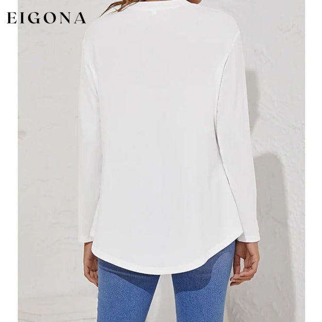 Women's Long Sleeve Crew Neck T-Shirt __stock:200 clothes refund_fee:1200 tops