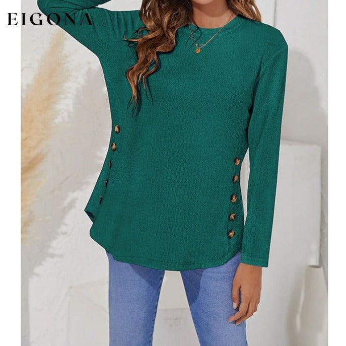 Women's Long Sleeve Crew Neck T-Shirt __stock:200 clothes refund_fee:1200 tops
