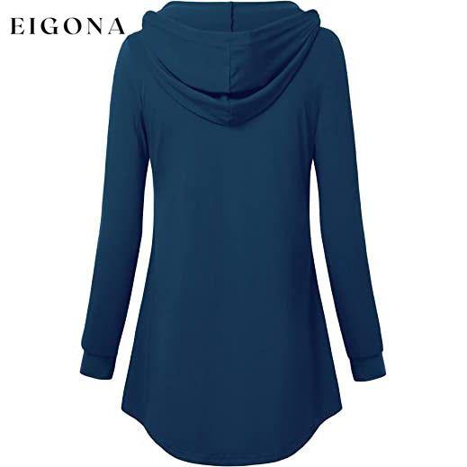 Women's Long Sleeve Hooded Tunic Tops __stock:200 clothes refund_fee:1200 tops