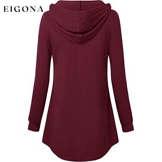 Women's Long Sleeve Hooded Tunic Tops __stock:200 clothes refund_fee:1200 tops