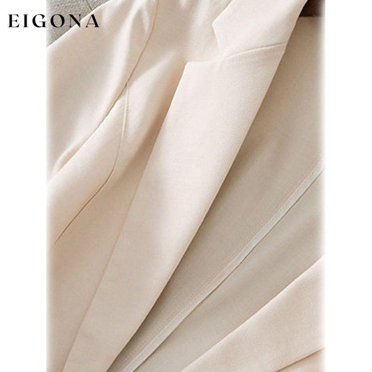 Women's Long Sleeve Pocket Casual Blazer __stock:200 Jackets & Coats refund_fee:1200