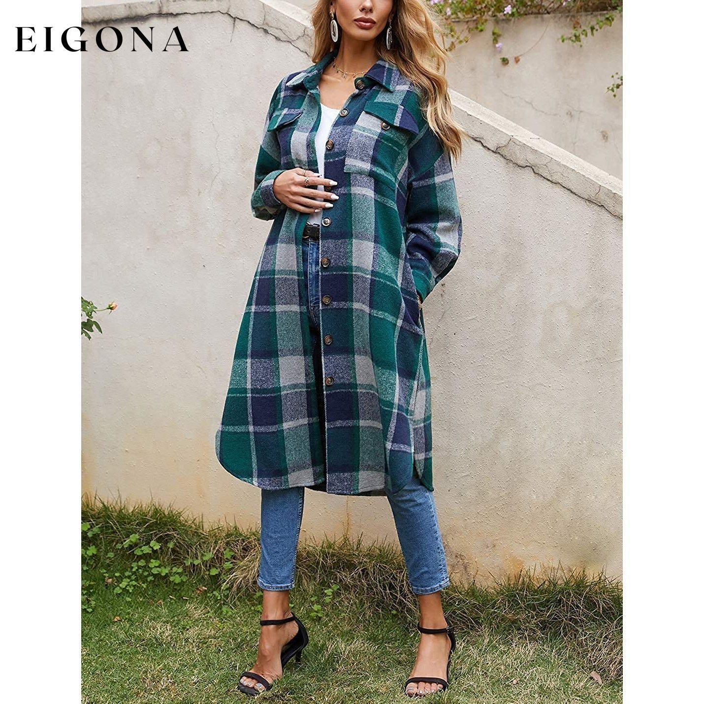 Womens Lounge Lapel Button Up Long Sleeve __stock:200 Jackets & Coats refund_fee:1800
