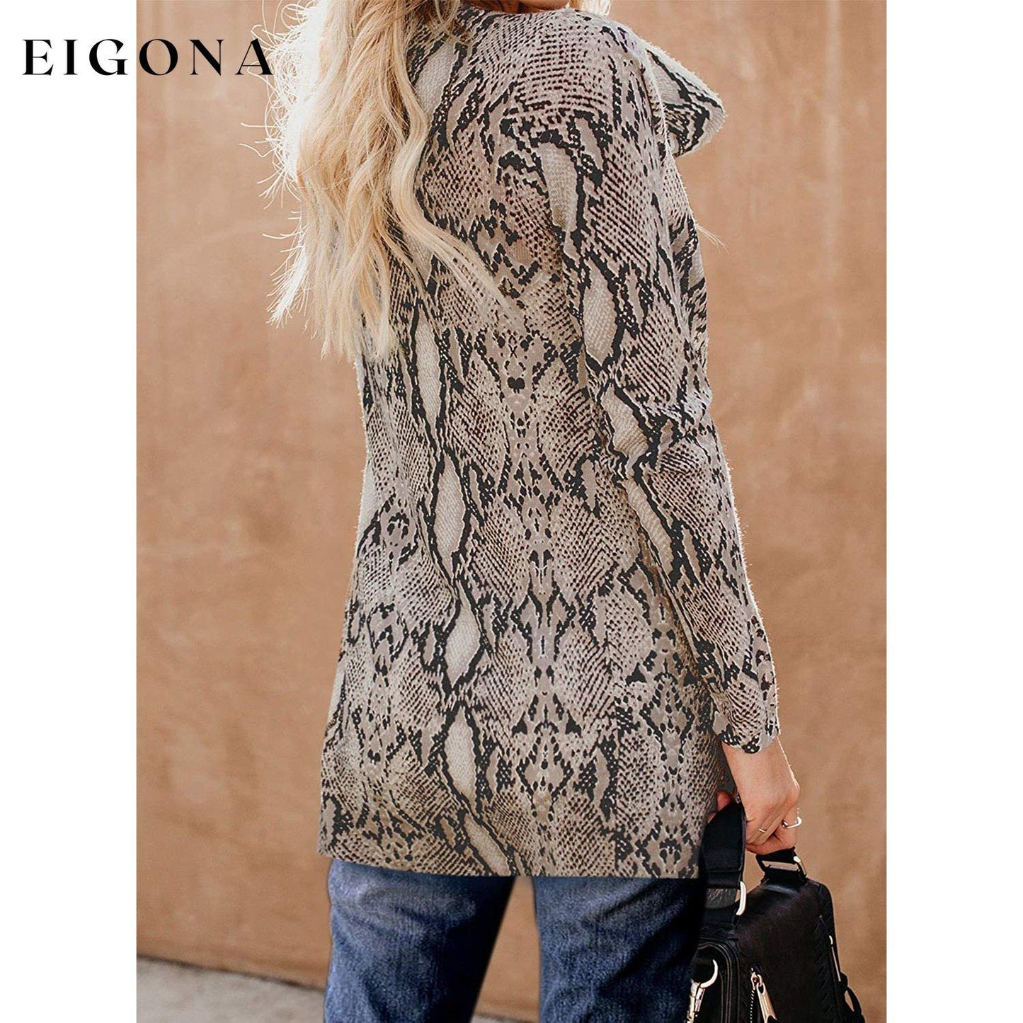 Women's Open Front Printed Cardigans Sweaters Thin Coats Jackets Outerwear __stock:50 Jackets & Coats refund_fee:1200