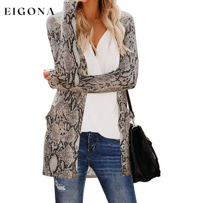 Women's Open Front Printed Cardigans Sweaters Thin Coats Jackets Outerwear Multicolor __stock:50 Jackets & Coats refund_fee:1200