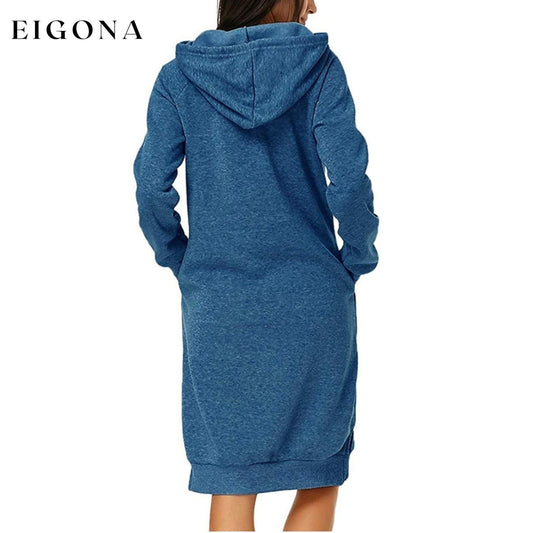 Womens Pullover Hoodie Dress __stock:200 casual dresses clothes dresses refund_fee:1200