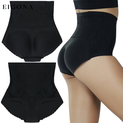 Women's Seamless High Waisted Padded Panty Black __stock:250 lingerie refund_fee:1200