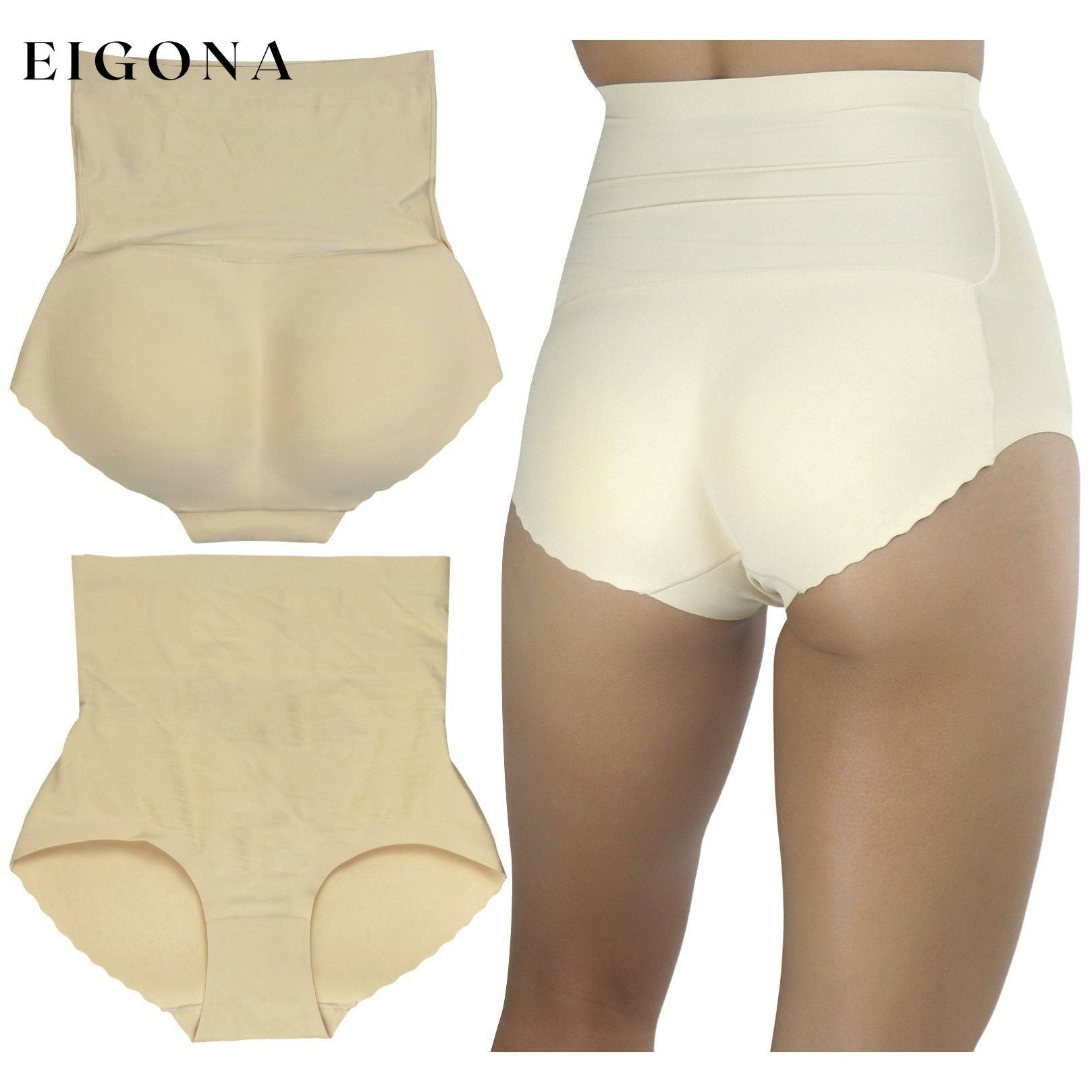 Women's Seamless High Waisted Padded Panty Nude __stock:250 lingerie refund_fee:1200