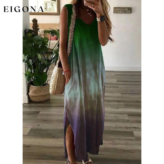 Women's Shift Dress Maxi Long Dress Green __stock:200 casual dresses clothes dresses refund_fee:1200 show-color-swatches