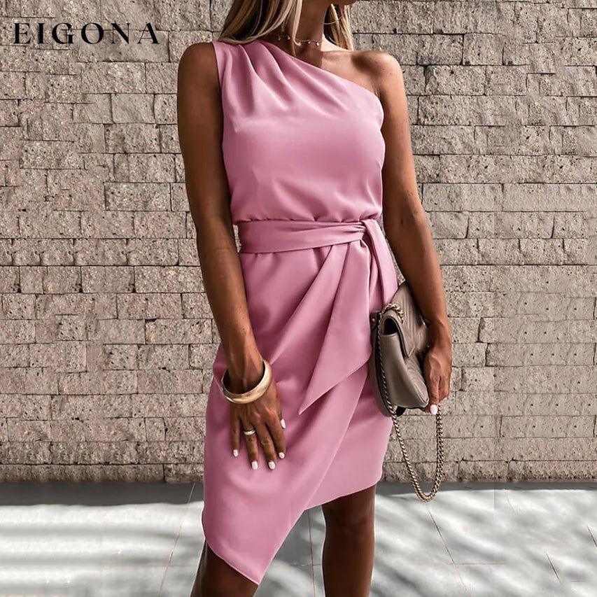 Women's Short Elegant Casual Dress Pink __stock:200 casual dresses clothes dresses refund_fee:1200