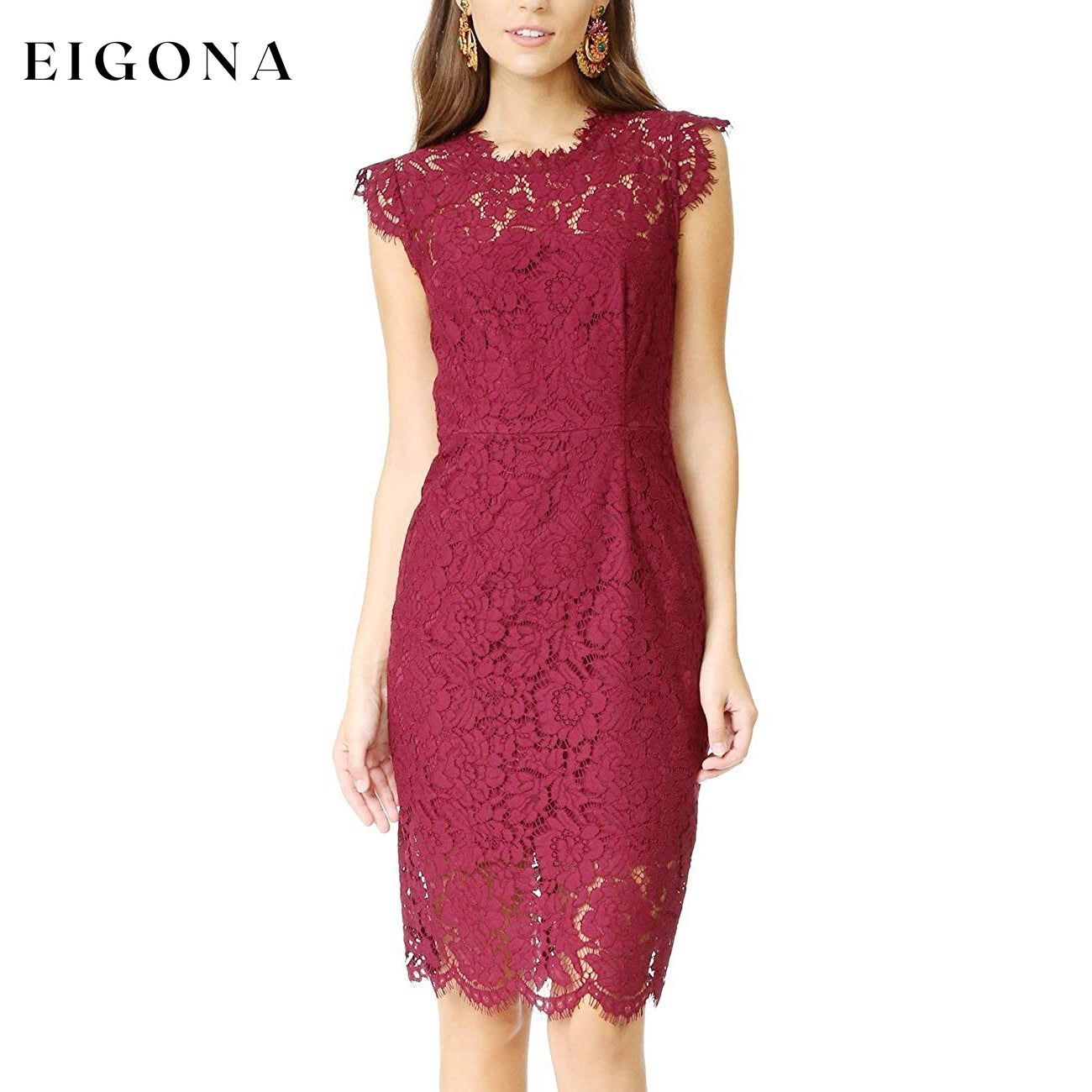 Women's Sleeveless Lace Dress Red __stock:200 casual dresses clothes dresses refund_fee:1200 show-color-swatches