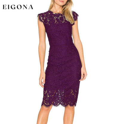 Women's Sleeveless Lace Dress Plum __stock:200 casual dresses clothes dresses refund_fee:1200 show-color-swatches