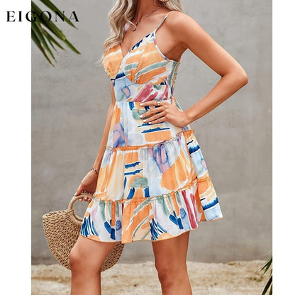 Women's Spaghetti Strap Backless Dress __stock:200 casual dresses clothes dresses refund_fee:1200